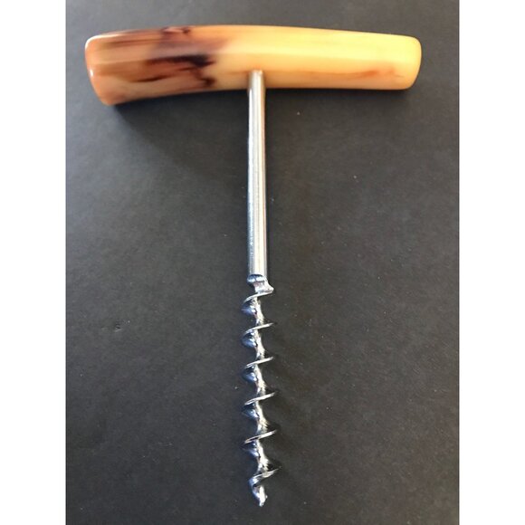 Vintage Polished Bone Handle Corkscrew - Picture 1 of 7